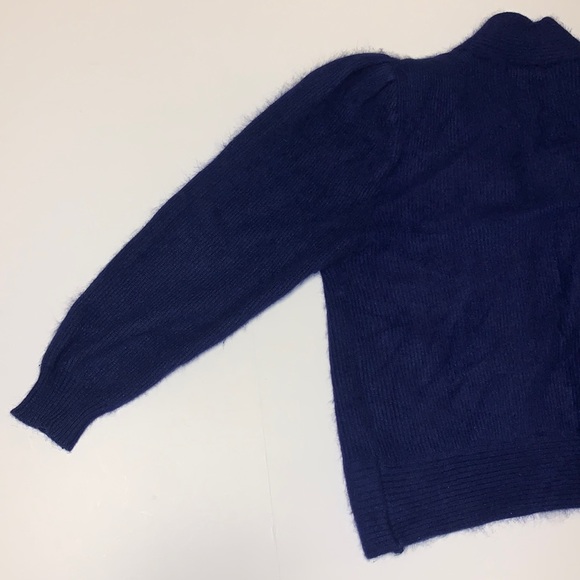 Young Sang Vintage Blue Angora Cardigan - Women’s Size Medium - Picture 3 of 9